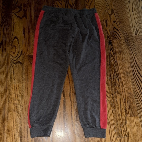 Disney Parks womens grey with red racing stripe joggers size X-large - Picture 5 of 5
